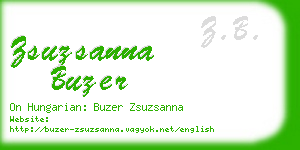 zsuzsanna buzer business card